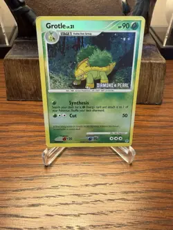 Grotle 49/130 Stamped Reverse Holo -Rare Holo Pokemon Card- Diamond Pearl - Image 1