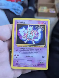 Pokemon TCG Mewtwo 3 Black Star Promo Card First Movie near mint - Image 1