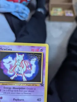 Pokemon TCG Mewtwo 3 Black Star Promo Card First Movie near mint - Image 2