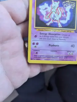 Pokemon TCG Mewtwo 3 Black Star Promo Card First Movie near mint - Image 4