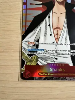 Shanks Alternate Art SEC OP01-120 Romance Dawn Foil One Piece Card Game - Image 5