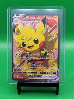 Pikachu X Goku - Dragon Ball Z - Pokemon Cosplay Card Holo - Image 1
