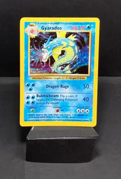 Gyarados 6/102 Base Set Holo Rare Pokemon Card WOTC-LP - Image 1