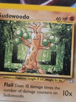 Sudowoodo077/111 Neo Genesis 1st Edition Common Pokemon Card - Image 2