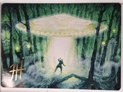Unidentified Hovership - GOLD STAMPED ART CARD - Magic the Gathering MTG Nice! - Image 1