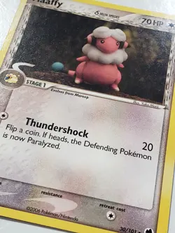 Flaaffy 30/101 LP / VLP - Yuka Morii Clay Art - EX Dragon Frontiers Pokemon Card - Image 2