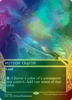 MTG - Meteor Crater - Borderless - EOS 26 - Foil - NM - Image 1