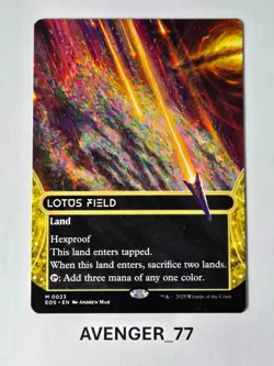 Magic MTG #0023 Lotus Field Borderless Edge of Eternities Stellar Sight EOS - Image 1