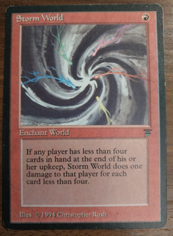 1x Storm World - LP - Legends - SPARROW MAGIC mtg - Image 1