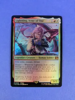 MTG Magic: FINAL FANTASY: Lightning, Army of One Foil #0233 Mythic - NM - Image 1