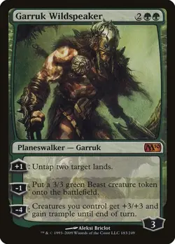 Garruk Wildspeaker Magic 2010 LP MTG - Image 1