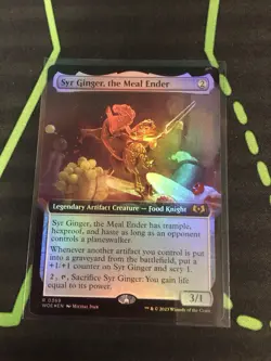 MTG Magic The Gathering Syr Ginger, The Meal Ender Foil Rare Ext Art Artifact - Image 1