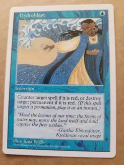 Hydroblast MTG 5th Fifth Edition Magic The Gathering 1997 Blue - Image 1