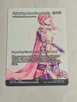 Magic: The Gathering - Final Fantasy FCA - Lightning, Lone Commando Mythic - NM - Image 3
