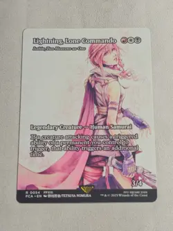 Magic: The Gathering - Final Fantasy FCA - Lightning, Lone Commando Mythic - NM - Image 5