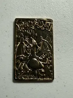 Pokemon Charizard 23K Gold-Plated Trading Card Burger King - Image 3