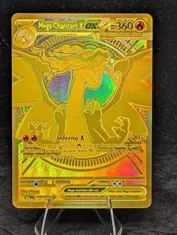 2025 Pokemon Mega Charizard 🔥EX Gold 🪙Secret Rare #130/94 - Image 1