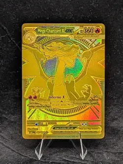 2025 Pokemon Mega Charizard 🔥EX Gold 🪙Secret Rare #130/94 - Image 2