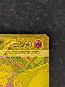 2025 Pokemon Mega Charizard 🔥EX Gold 🪙Secret Rare #130/94 - Image 4
