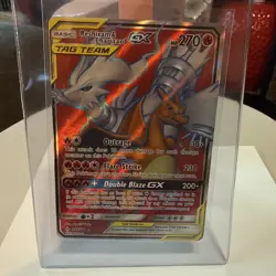 Pokemon TCG Reshiram & Charizard GX Holo Card 194/214 Unbroken Bonds Tag Team - Image 3