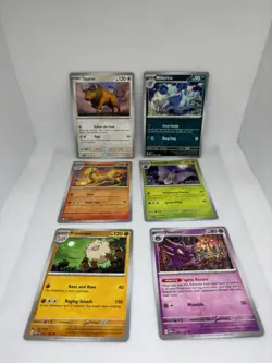 Pokemon Scarlet & Violet 151 (6) Uncommon Card Lot. - Image 1