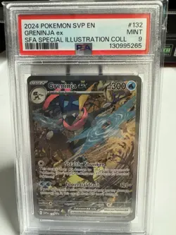 Pokemon Shrouded Fable - GRENINJA EX - BLACK STAR PROMO - SVP 132 - PSA 9 - Image 1