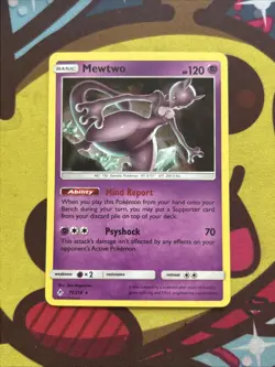 Pokemon Mewtwo 75/214 - SM Unbroken Bonds - Shatter Promo - GLC - Excellent - Image 1