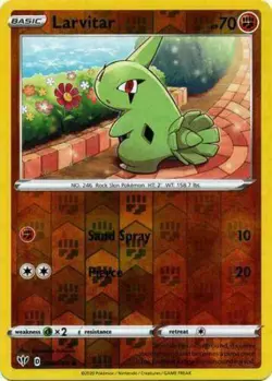 Pokemon - Larvitar 086/189 - Reverse Holo - Darkness Ablaze - NM/M - New - Image 1