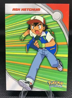 2000 Topps Pokemon TV Animation Series 2 #HV1 Ash Ketchum NON HOLO Blue Label - Image 1