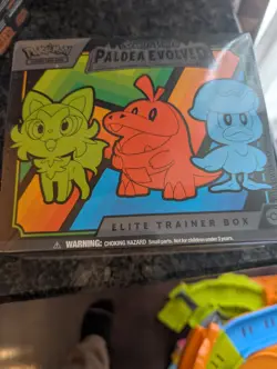 Pokemon TCG Scarlet & Violet Paldea Evolved Sealed Elite Trainer Box ripped seal - Image 1
