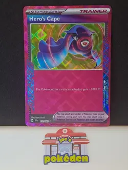 Hero's Cape TEF 152/162 ACE SPEC Rare Temporal Forces Pokemon TCG (Whitening ) - Image 1