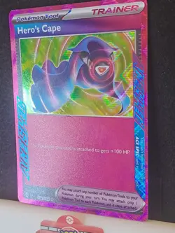 Hero's Cape TEF 152/162 ACE SPEC Rare Temporal Forces Pokemon TCG (Whitening ) - Image 2