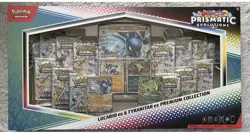 Pokemon Prismatic Evolutions Lucario ex & Tyranitar ex Premium Collection Box - Image 1
