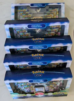 5x Pokemon GO Radiant Eevee Premium Collection Box Brand New in Box NIB Sealed - Image 4