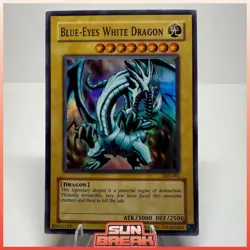 Yu-Gi-Oh TCG Blue-Eyes White Dragon SKE-001 Super Rare Unlimited MP - Image 1