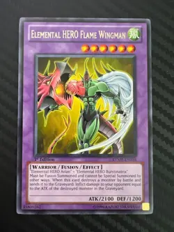 Yugioh Elemental HERO Flame Wingman RYMP-EN016 Rare 1st Edition VLP - Image 1