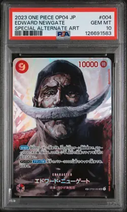 PSA 10 - Edward Newgate - OP02 004 SP - OP04 - Japanese - One Piece Card - Image 1