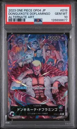 PSA 10 - Donquixote Doflamingo - OP04 019 AA Leader - Japanese - One Piece Card - Image 1