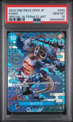 PSA 10 - Kaido - OP05 044 SP - Japanese One Piece Card Awakening of the New Era - Image 1