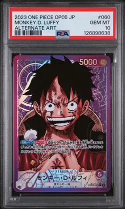 PSA 10 - Monkey D. Luffy - OP05 060 AA Leader - Japanese - One Piece Card - Image 1