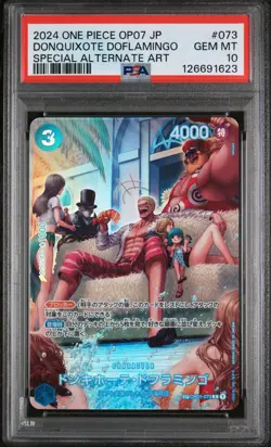 PSA 10 - Donquixote Doflamingo - OP01 073 SP OP07 - Japanese - One Piece Card - Image 1