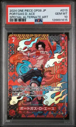 PSA 10 - Portgas D. Ace - OP02 013 AA SP - Japanese One Piece - Two Legends OP08 - Image 1