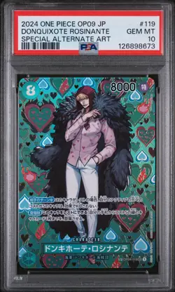 PSA 10 - Donquixote Rosinante - OP04 119 AA SP SEC OP09 Japanese One Piece Card - Image 1