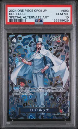 PSA 10 - Rob Lucci OP05 093 SP OP09 Japanese One Piece Emperors in the New World - Image 1