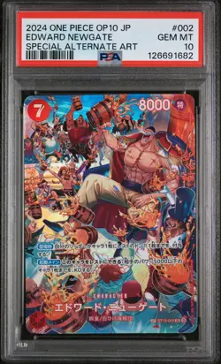 PSA 10 - Edward Newgate - ST15 002 SP OP10 - Japanese One Piece Card Royal Blood - Image 1