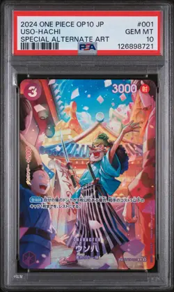 PSA 10 - Uso-Hachi - ST18 001 SP OP10 - Japanese - One Piece Card - Royal Blood - Image 1