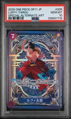 PSA 10 - Luffy-Tarou - ST18 005 SP OP11 Japanese One Piece Fist of Divine Speed - Image 1