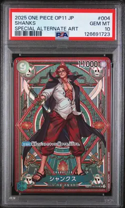 PSA 10 - Shanks - ST16 004 SP OP11 - Japanese One Piece - A Fist of Divine Speed - Image 1
