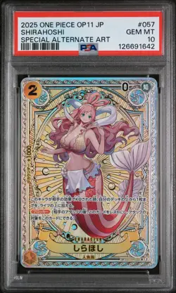 PSA 10 - Shirahoshi - EB01 057 SP OP11 Japanese One Piece A Fist of Divine Speed - Image 1