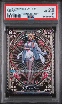 PSA 10 - Stussy - OP07 085 SP OP11 - Japanese One Piece - A Fist of Divine Speed - Image 1